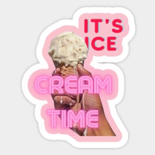 It's Ice Cream Time Sticker